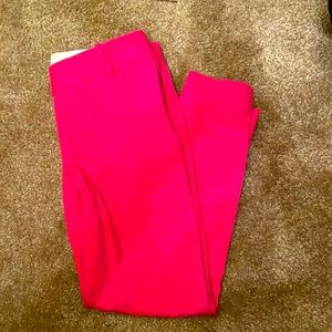 EUC size 2 J Crew Factory hot pink skinny chinos